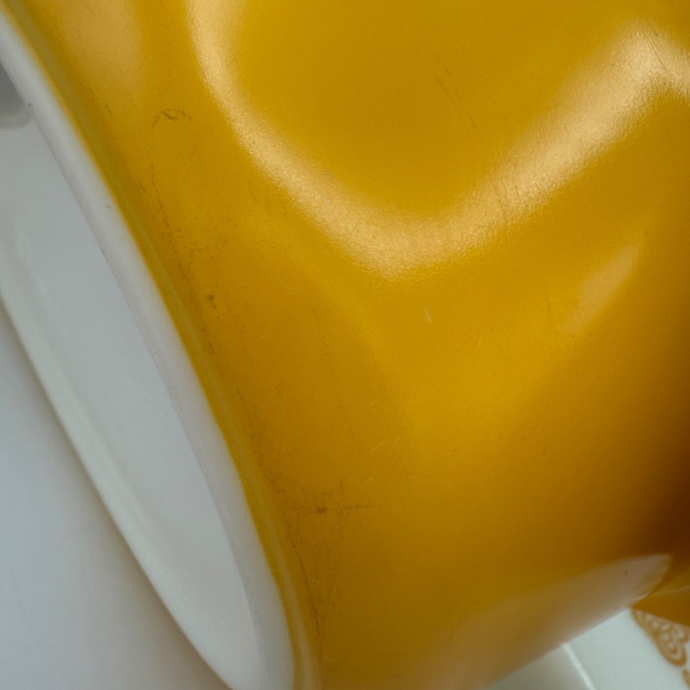 Vintage Pyrex 045 Butterscotch Golden‎ Daisy Casserole Dish 2.5 Qt with Lid - Picture 8 of 8